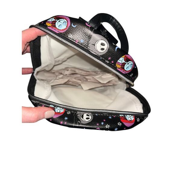 Tim Burton Nightmare Before Christmas Mini Backpack New Black vinyl - Picture 5 of 7